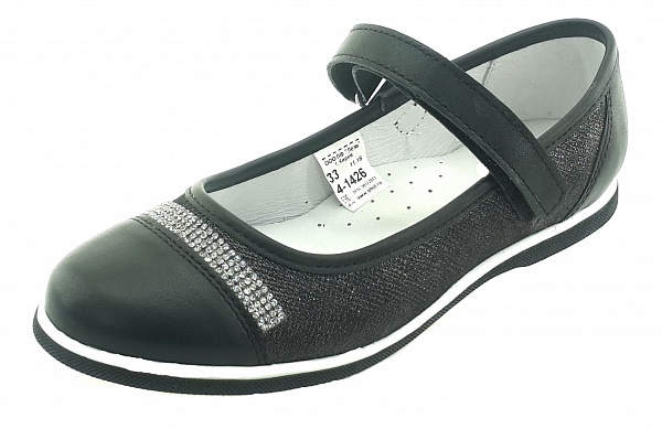 Туфли Лель М4-1426 со стразами цвет черный